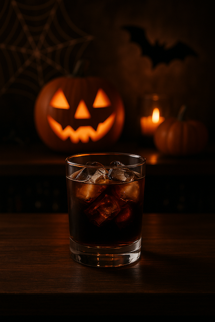 闇夜に煌めくハロウィンにおすすめのカクテル ブラックルシアン